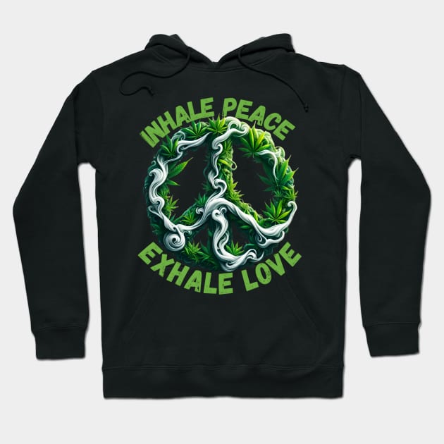 Weed Peace Symbol  420 day Hoodie by FnF.Soldier 